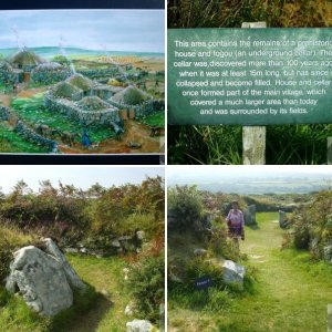 CHYSAUSTER ROMANO-BRITISH VILLAGE, BADGER'S CROSS/GULVAL AREA