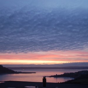 Sunset.