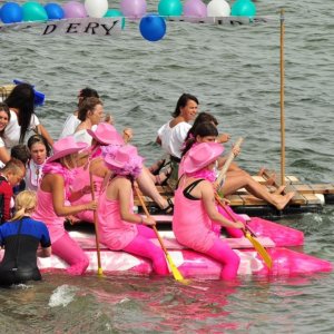 newlyn  raft  race.