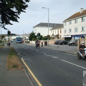 Road from Hayle Viaduct in Copperhouse direction