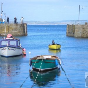 A colourful pic of Mousehole Harbour, 2005