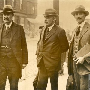 My grandfather, Herbert Alden (right) Fingerprint Dept, Scotland Yard