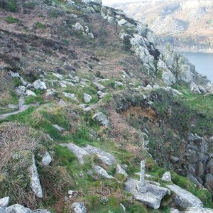 Walk from Lamorna Cove westwards around the cliffs