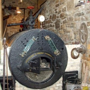 In the Winding (Whim) Engine House of Levant Mine