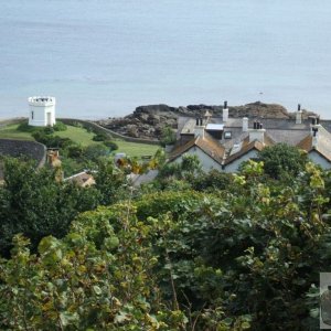 Marazion from the lane up to the Beacon