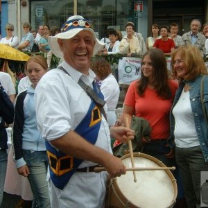 Golowan Band drummer Phil, 2005