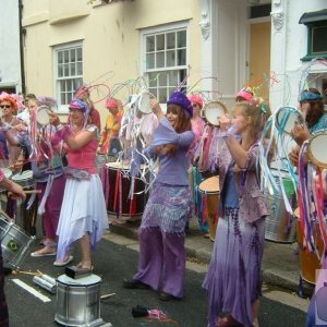 Outside the Turk's Head, Chapel St - attractive garb