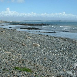 Looking back along Tolcarne Beach to Penzance