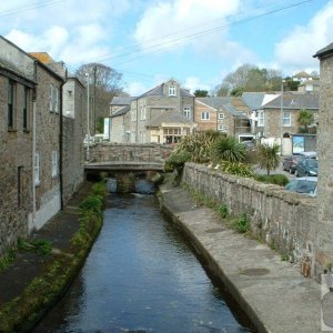 The little, old, mediaeval Newlyn Bridge