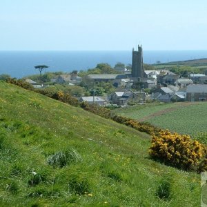 View of Paul Village from the old Penlee Quarry dump