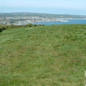 View of Penzance from old Penlee Quarry dump