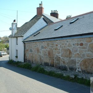 Interesting granite wall, Paul village