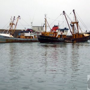 Trawler leaving harbour - Newlyn, 17Mar10