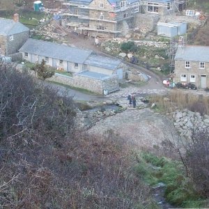 View of Penberth from Cribba Hd - 17th Jan. 2010