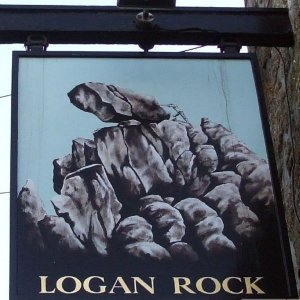 Logan Rock Inn pub sign - 17th Jan., 2010