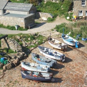 Boats on the Slip at Penberth Cove, 29th May, 2008