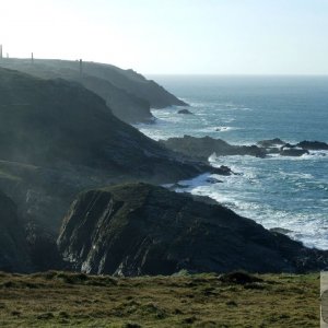 Old Pendeen Cliff and the Enys (Island)