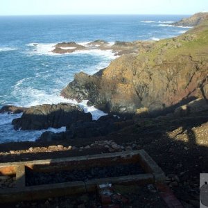 Looking back from the clifftop, Geevor - 20Jan10