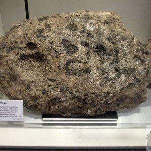 Ancient tin ingot (See below) - Geevor Mining Museum