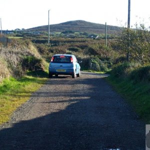 Pendeen Carn from Manor Farm lane - 24Oct10