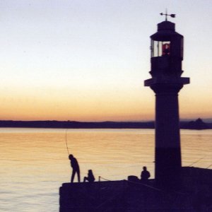 Penzance Pier at 5.45 a.m. before departing on the Scillonian