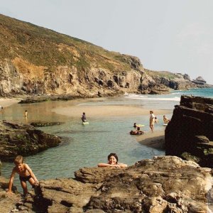 My youngsters at Rinsey Cove, 27Jun92