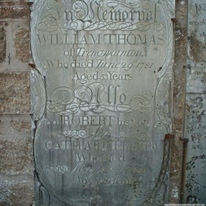 18th Century Headstone, Madron Churchyard