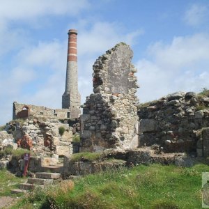 The disused mine engine houses and works at Levant
