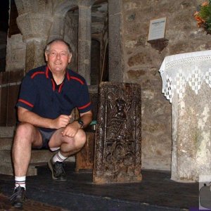 Trepolpen and the Mermaid of Zennor bench end in Zennor Parish Church