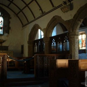 The Interior of St Levan's Church - perfect for peace and reflection