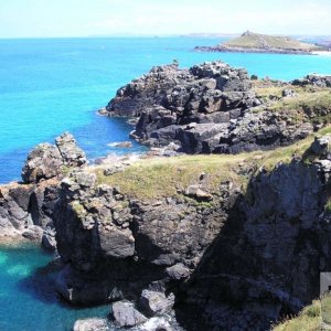 The cliffs on a walk to Clodgy Point, St Ives