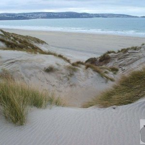 The Towans, Hayle looking across St Ives Bay