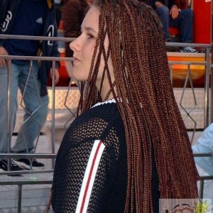 Stylish braids for the fairground, May, 2003