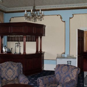 The Lounge and its mini-bar, the Union Hotel, Feb., 2007