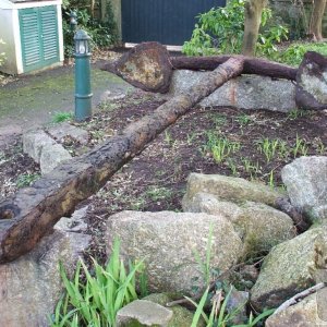 Large anchor, Penlee Park, Feb., 2007