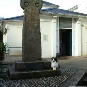 The Market Cross, Penlee park and Museum, Feb., 2007