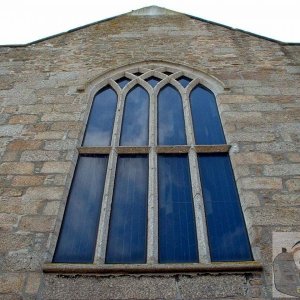 Window behind the R.C. Church