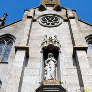 The facade of the R.C. church in Penzance