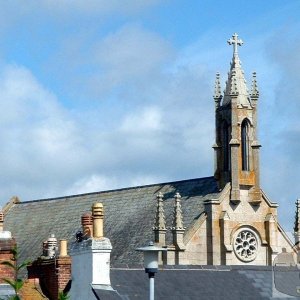 View of R.C. church from Tolver Road