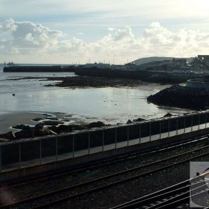 View of the Railway and Harbour and Pier