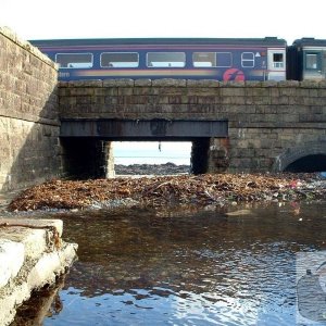 The Railway bridge ove the stream at Chyandour