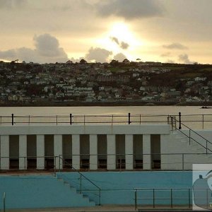 Across the Bathing Pool to Newlyn