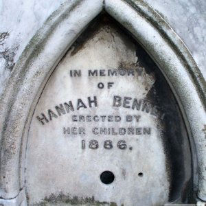 Hannah Bennett's memorial