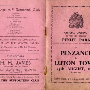 Opening of Penlee Park, August, 1952