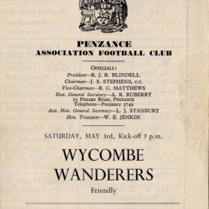 Friendly v Wycombe Wanderers