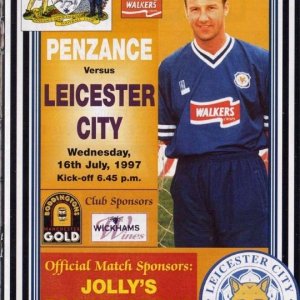 Leicester City visit Penlee Park for the second time, 1997