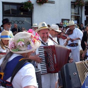 The Golowan Band - Men and Maids: Bernard on accordion