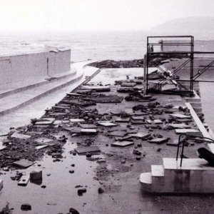 Collapsed Bathing Pool wall