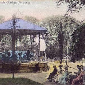An old pic of the bandstand, Morrab Gardens
