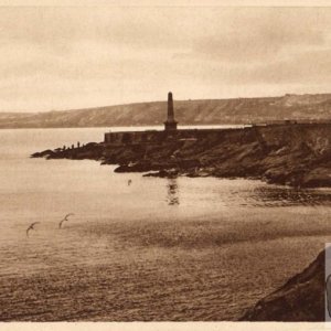 Looking back at Battery from the Pier before the Bathing Pool